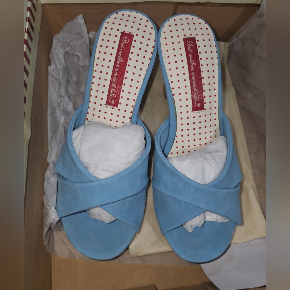 B.A.I.T Sky Blue Women's Slide Sandals